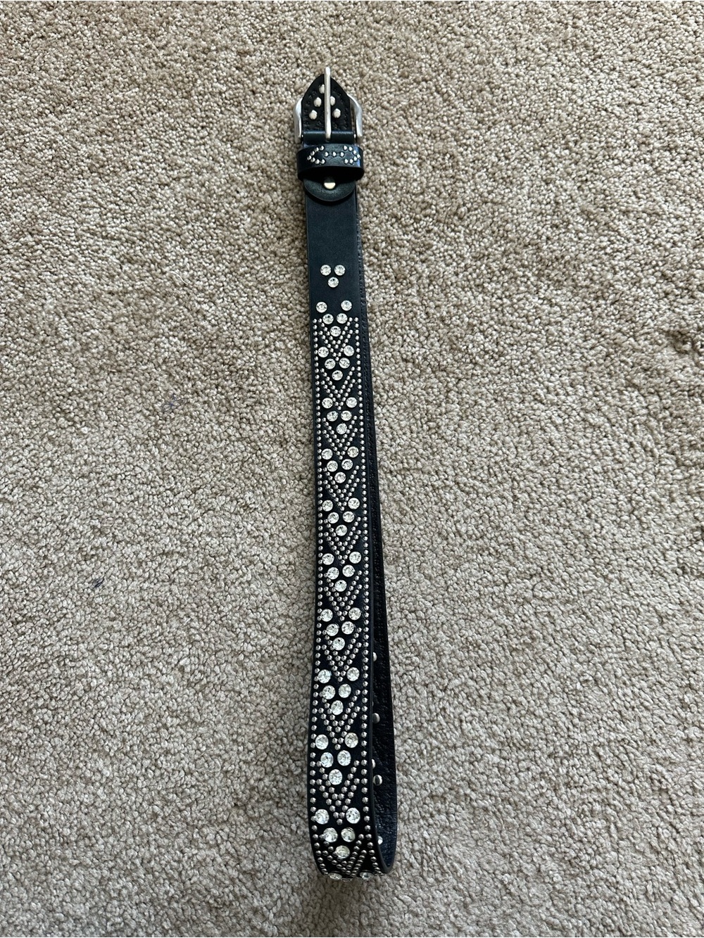 Target Black Women's Belt with Silver Stud Accents